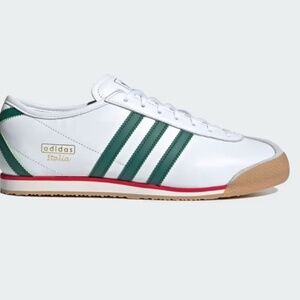 NWT Adidas Italia 70s Sneakers White Green Stripes